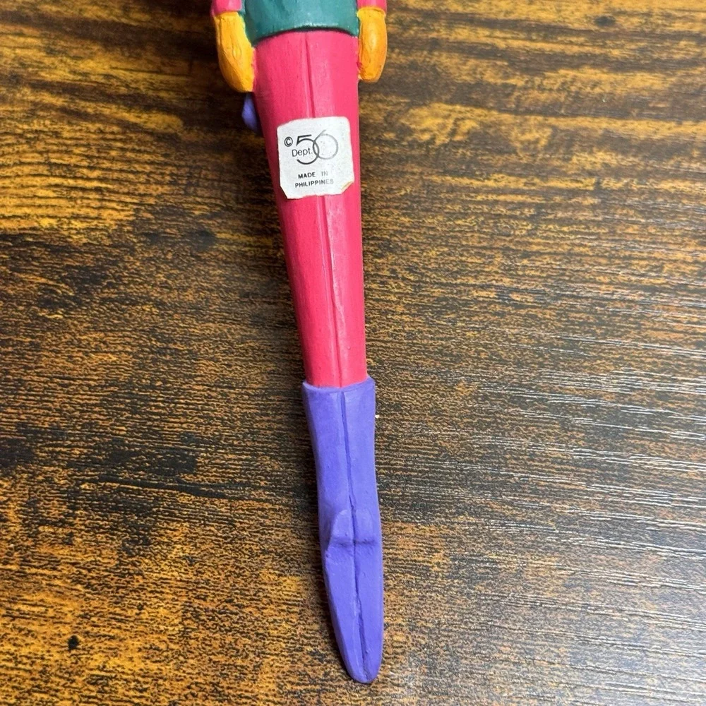 Dept 56 Nutcracker Santa Icicle Pencil Ornaments Lot 2 Vintage Christmas 8in 90s